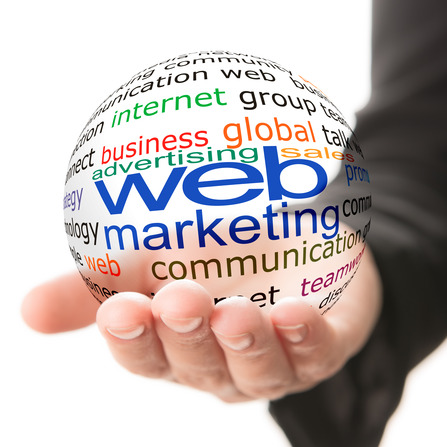 Concept of web marketing in business